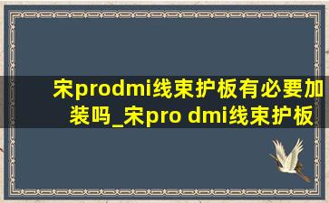 宋prodmi线束护板有必要加装吗_宋pro dmi线束护板有必要装吗